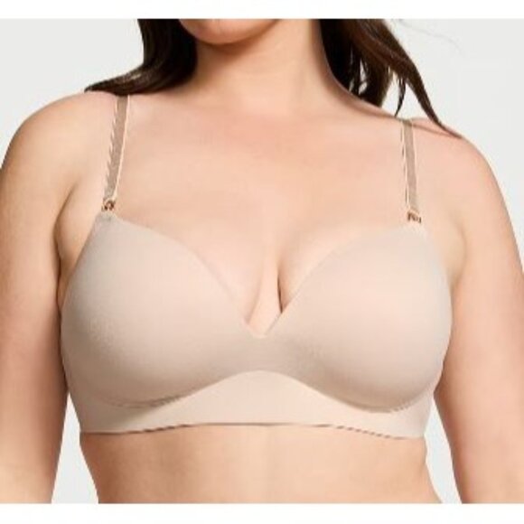 Victoria's Secret Cloud Smooth Wireless Push Up Plunge Bra Women Size 34D NWT - Picture 1 of 14